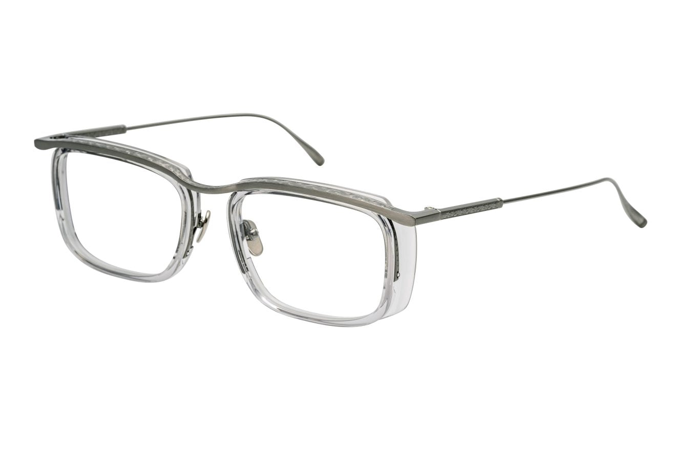 Masunaga Fuji #24 GRY/BK Grey and Black Square Optical Frame