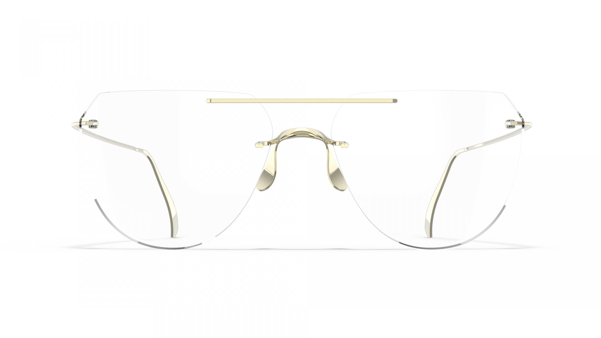 Blackfin BF1110 Infinity B6-P4 C1806 Shiny Light Gold Rimless