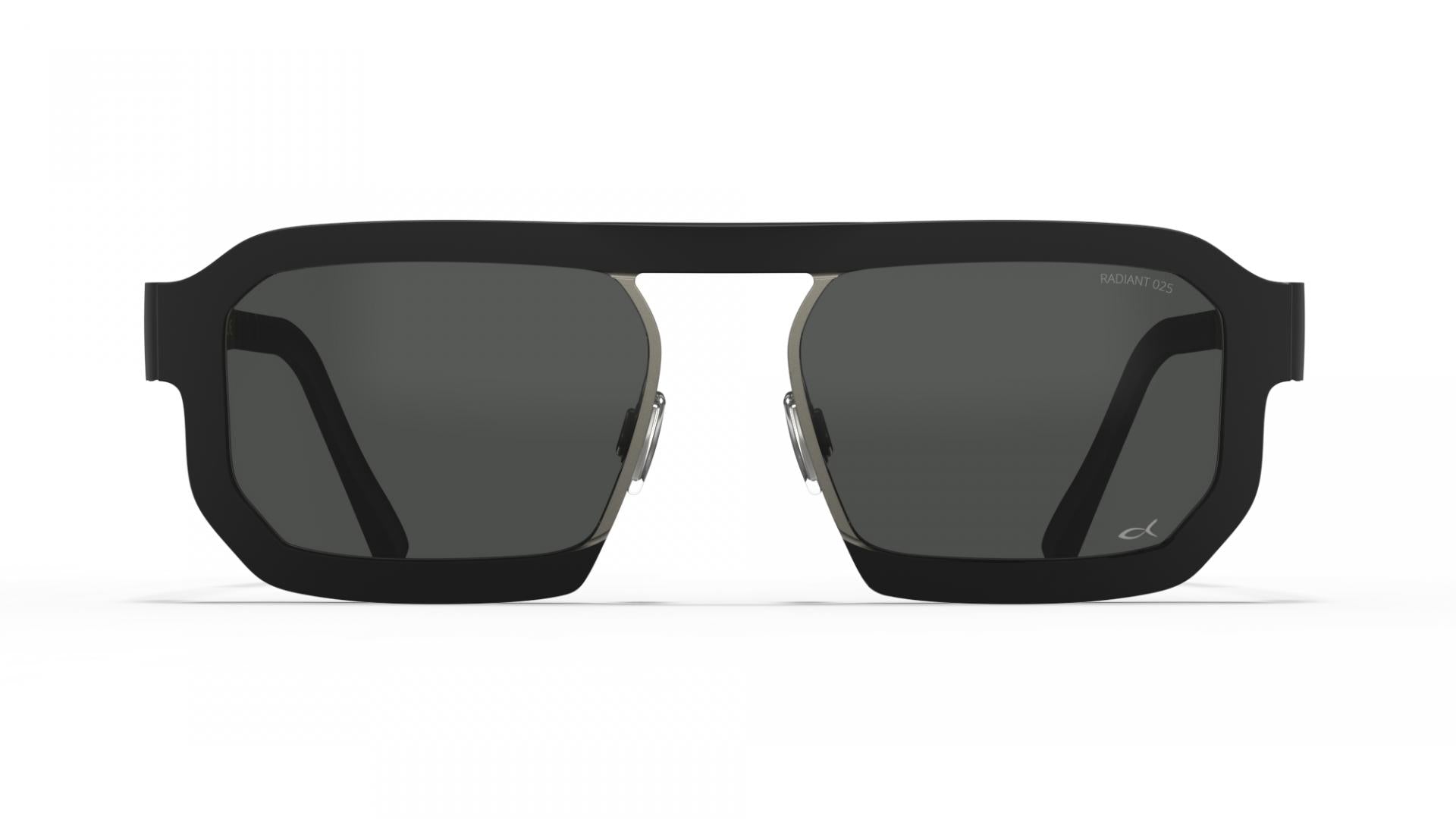 Blackfin Tao BF924 1331 Black Gunmetal Gray Block Titanium Solid Smoke Sunglasses