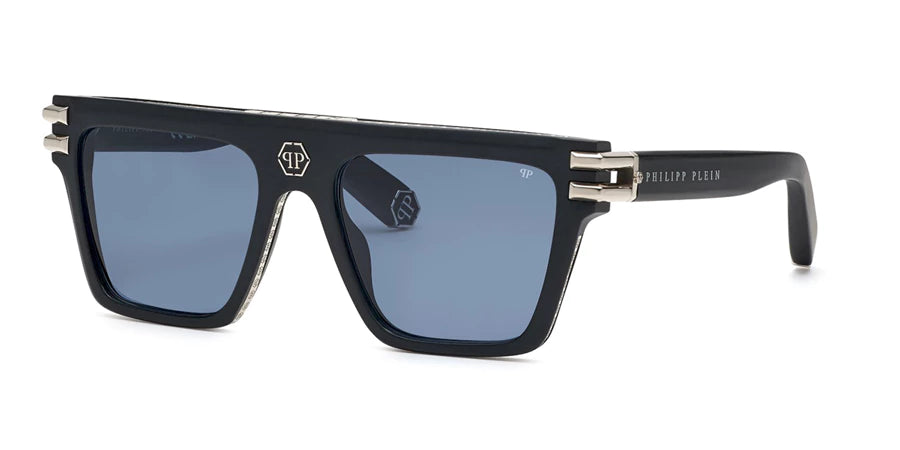 PHILIPP PLEIN SPP108V 0703 – Matte Black Square Sunglasses