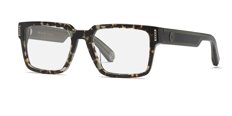 PHILIPP PLEIN VPP193M 03KA – Tortoise Brown Rectangle Optical Frame