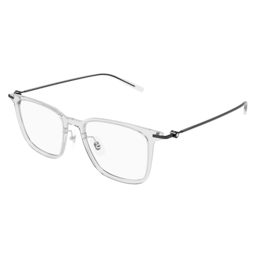 Montblanc MB0354O 003 Crystal and Black Eyeglasses