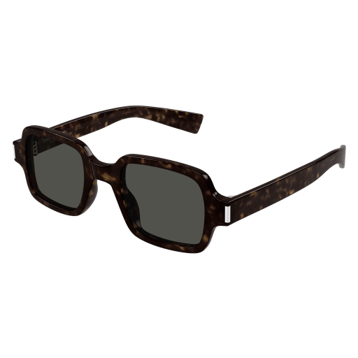 Saint Laurent SL 720-002 Havana Recycled Acetate Frame with Grey Bio Nylon Lenses