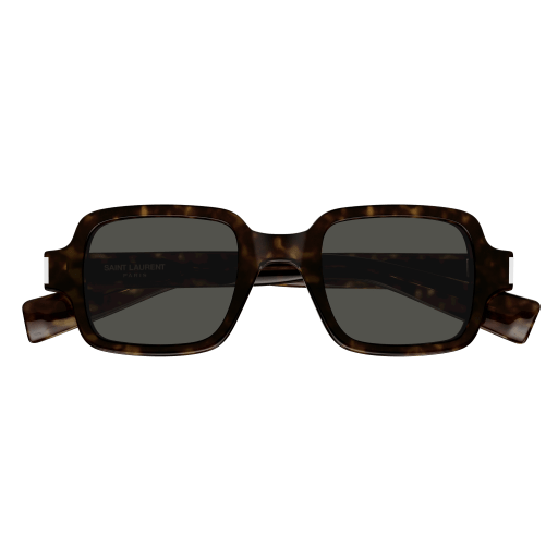 Saint Laurent SL 720-002 Havana Recycled Acetate Frame with Grey Bio Nylon Lenses