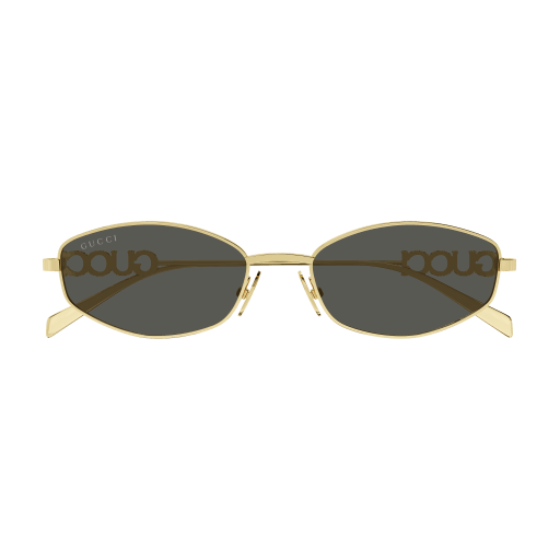 GUCCI GG1802S-001 – Gold/Grey Sunglasses 55 (L)