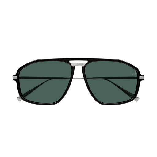 Dunhill DU0120S-003 Black and Silver Recycled Acetate Sunglasses