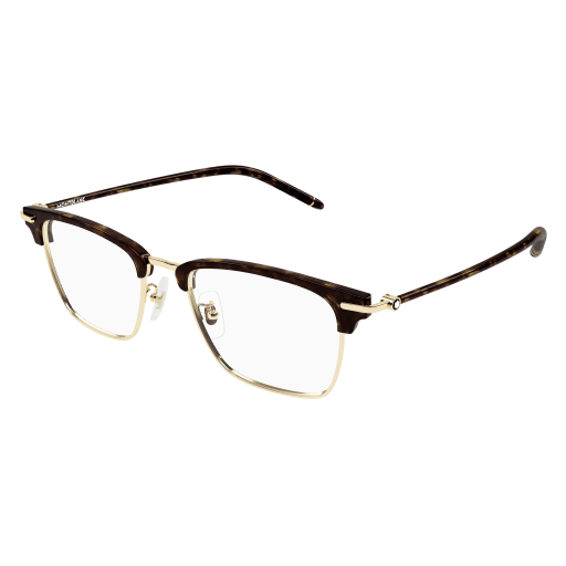 MONTBLANC MB0409O-003 – Gold/Havana Eyeglasses 52 (XL)