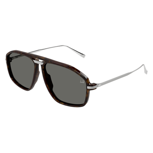 Dunhill DU0120S-002 Havana and Silver Recycled Acetate Sunglasses