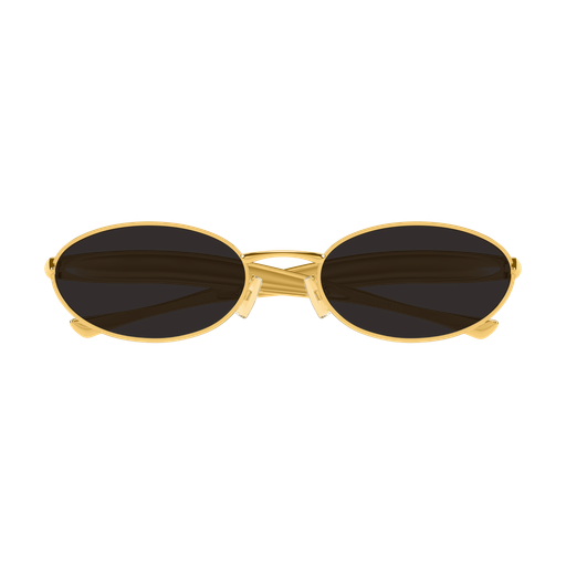 Bottega Veneta BV1386S 001 Polished Gold Luxury Unisex Sunglasses