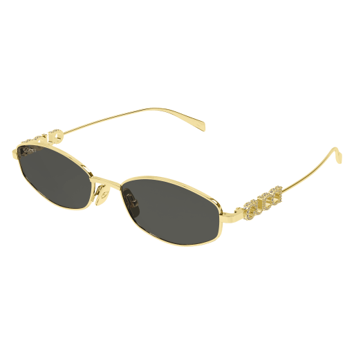 GUCCI GG1802S-001 – Gold/Grey Sunglasses 55 (L)