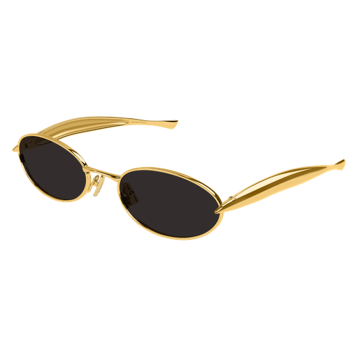 Bottega Veneta BV1386S 001 Polished Gold Luxury Unisex Sunglasses