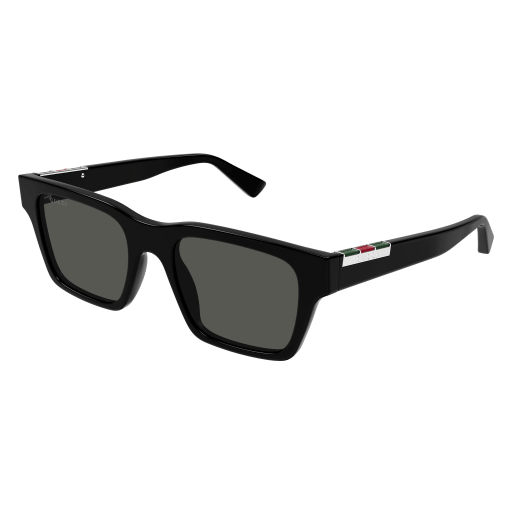 Gucci GG1889S-001 Black Rectangular Sunglasses