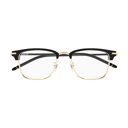 MONTBLANC MB0409O-002 – Gold/Black Eyeglasses 52 (XL)