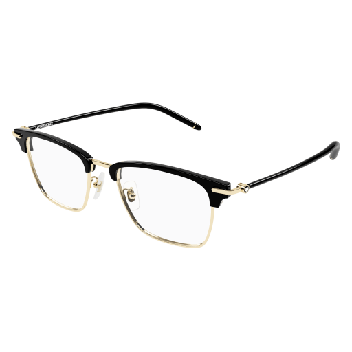 MONTBLANC MB0409O-002 – Gold/Black Eyeglasses 52 (XL)