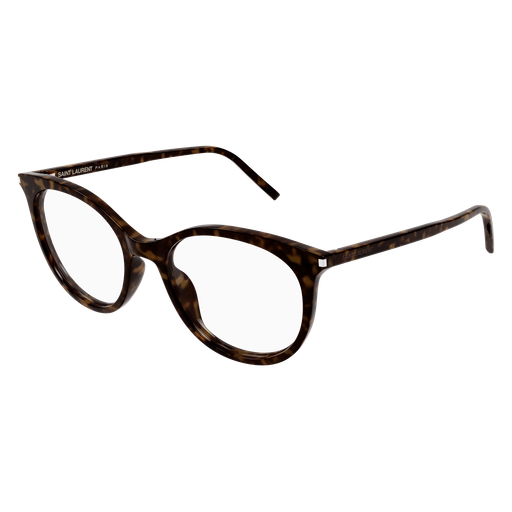 Saint Laurent SL 891-002 Havana Square Optical Frame