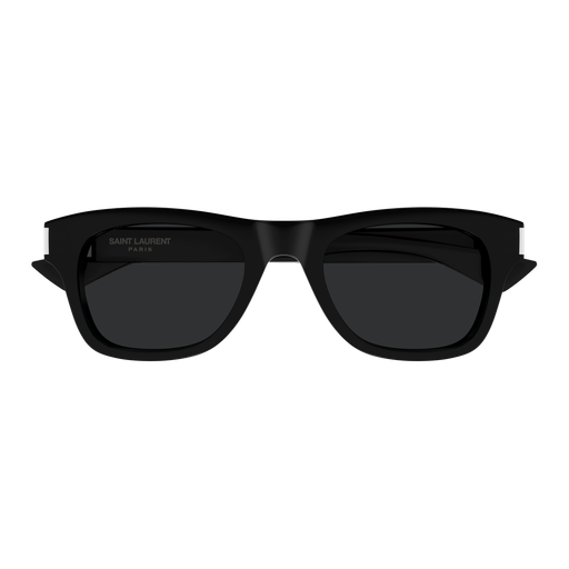 Saint Laurent SL 877-001 Black and Crystal Square Sunglasses