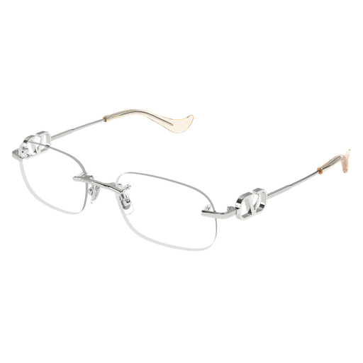 Valentino VG0034O-001 Polished Silver Luxury Optical Frame