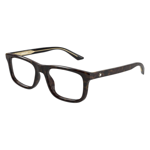 Montblanc MB0457O 003 Havana Rectangular Optical Frame