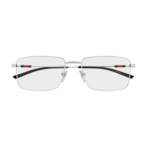 Gucci GG2098O-001 Polished Silver Luxury Optical Frame