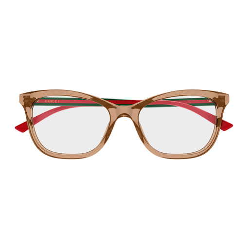 Gucci GG2117O 003 Translucent Brown and Green Luxury Optical Frame