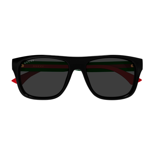 Gucci GG2119S-001 Black & Green Square Sunglasses