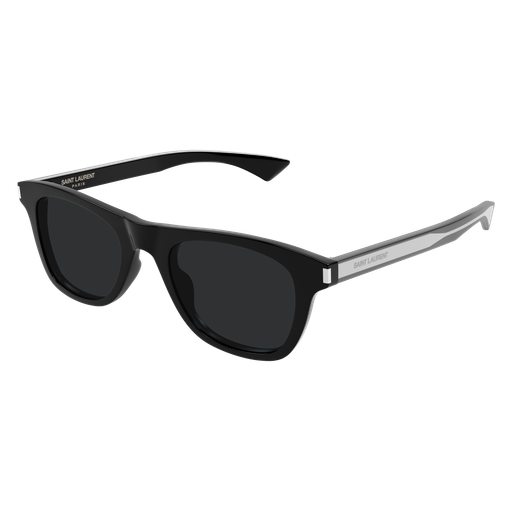 Saint Laurent SL 879-001 Black and Crystal Square Sunglasses