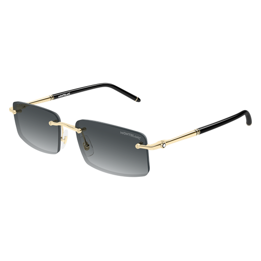 Montblanc Meisterstück MB0443S 007 Polished Gold Luxury Sunglasses