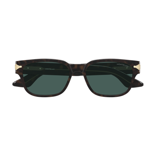 Montblanc MB0479S 002 Havana Rectangular Sunglasses