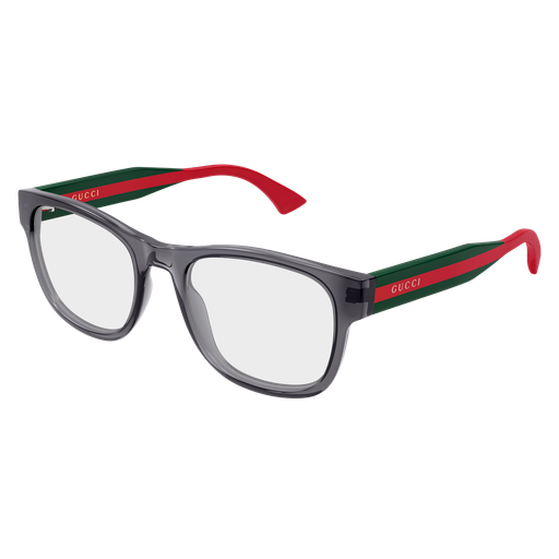 Gucci GG0004ONN 003 Polished Grey and Green Luxury Optical Frame