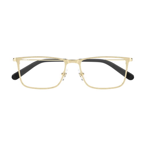 Montblanc MB0464O 004 Gold Rectangular Metal Optical Frame
