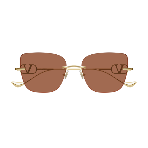 Valentino VG0033S-002 Gold & Brown Luxury Sunglasses