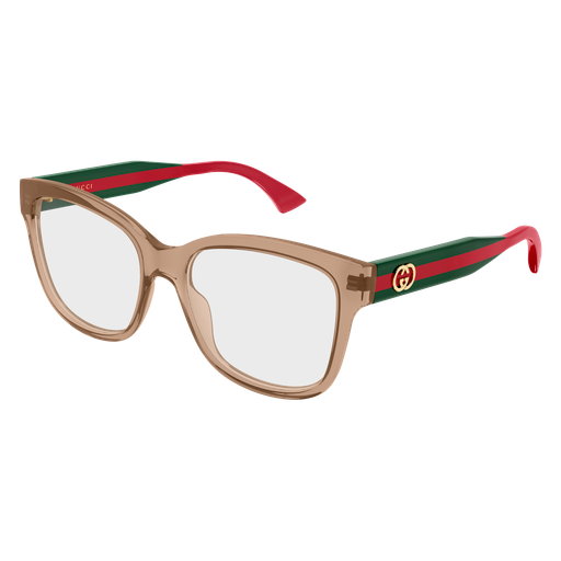 Gucci GG0038ONN-005 Brown & Green Square Optical Frame