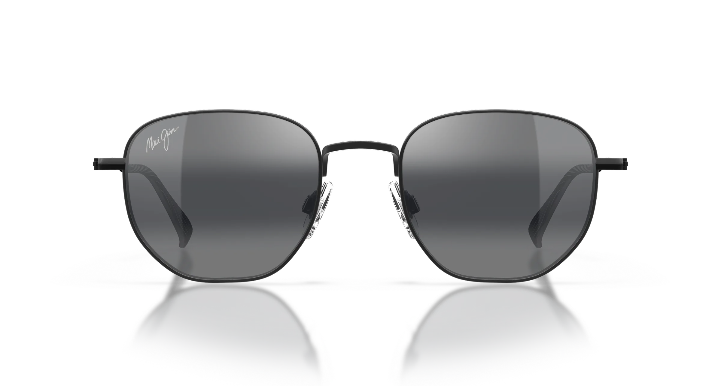 Maui Jim Halakea MJ0366S 001 Matte Black Round Polarized Sunglasses