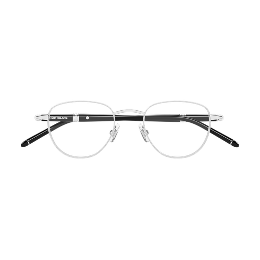 Montblanc MB0486O 004 Silver & Black Pantos Optical Frame