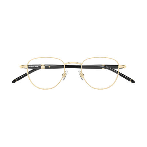 Montblanc Meisterstück MB0486O 003 Polished Rose Gold and Black Luxury Optical Frame