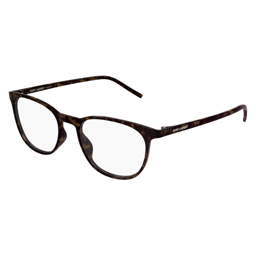 Saint Laurent SL 884-002 Polished Havana Luxury Optical Frame