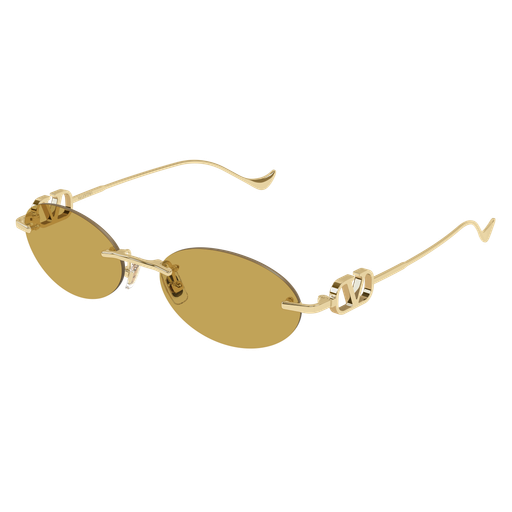 Valentino VG0032S-003 Gold & Brown Luxury Sunglasses