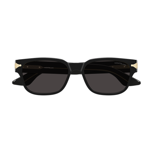 Montblanc MB0479S 001 Black Rectangular Sunglasses