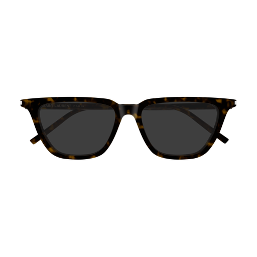 Saint Laurent SL 889 Sulpice Thin Color 002 Havana Recycled Acetate Frame with Grey Bio Nylon Lenses