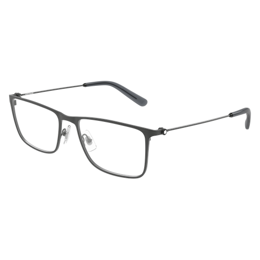 Montblanc MB0464O 002 Gunmetal Rectangular Metal Optical Frame