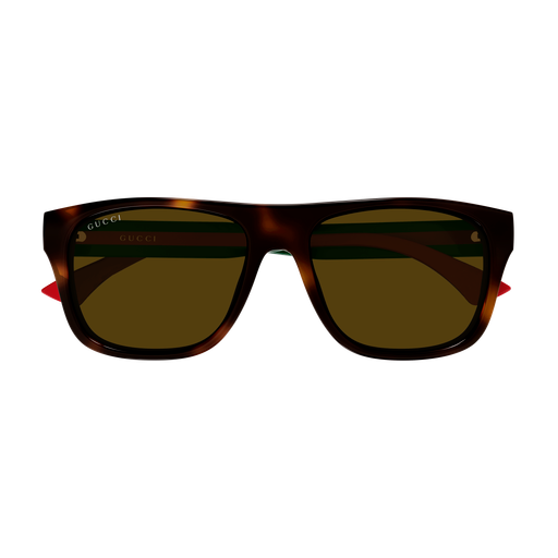 Gucci GG2119S-002 Havana & Green Square Sunglasses
