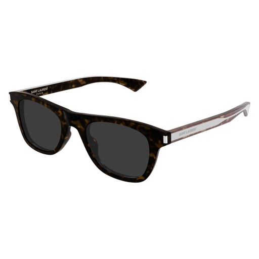 Saint Laurent SL 879-002 Havana and Crystal Square Sunglasses