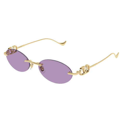 Valentino VG0032S-004 Gold & Violet Luxury Sunglasses