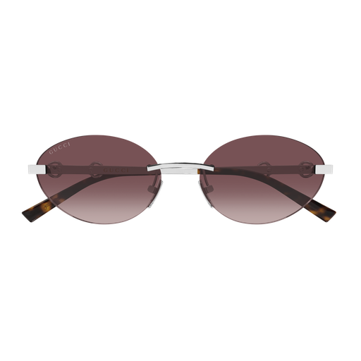 Gucci GG2051S-003 Silver & Red Luxury Sunglasses