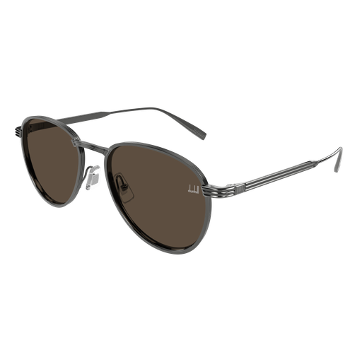 Dunhill DU0131S-001 Gunmetal Titanium Aviator Sunglasses