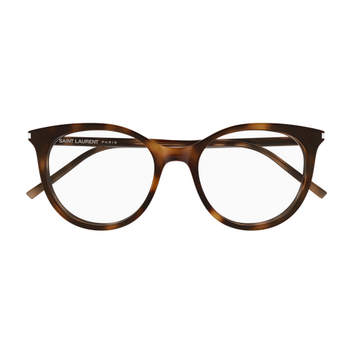 Saint Laurent SL 891-003 Light Havana Square Optical Frame