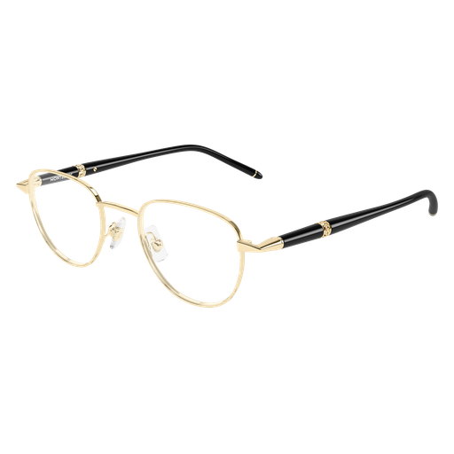 Montblanc Meisterstück MB0486O 003 Polished Rose Gold and Black Luxury Optical Frame