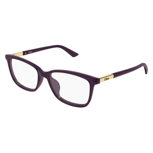 Chloé CH0371OA 004 Polished Violet Recycled Acetate Full Rim Eyeglasses Frame