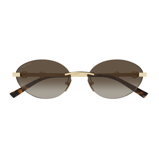 Gucci Sign GG2051S 004 Polished Gold Luxury Sunglasses with Gradient Lenses