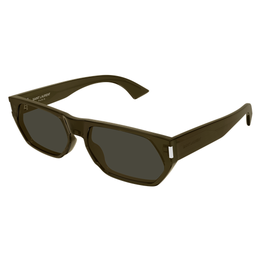 Saint Laurent SL 898 Color 004 Brown Recycled Acetate Frame with Grey Bio Nylon Lenses